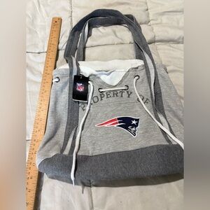Littlearth NWT NFL New England Patriots hoodie purse bag